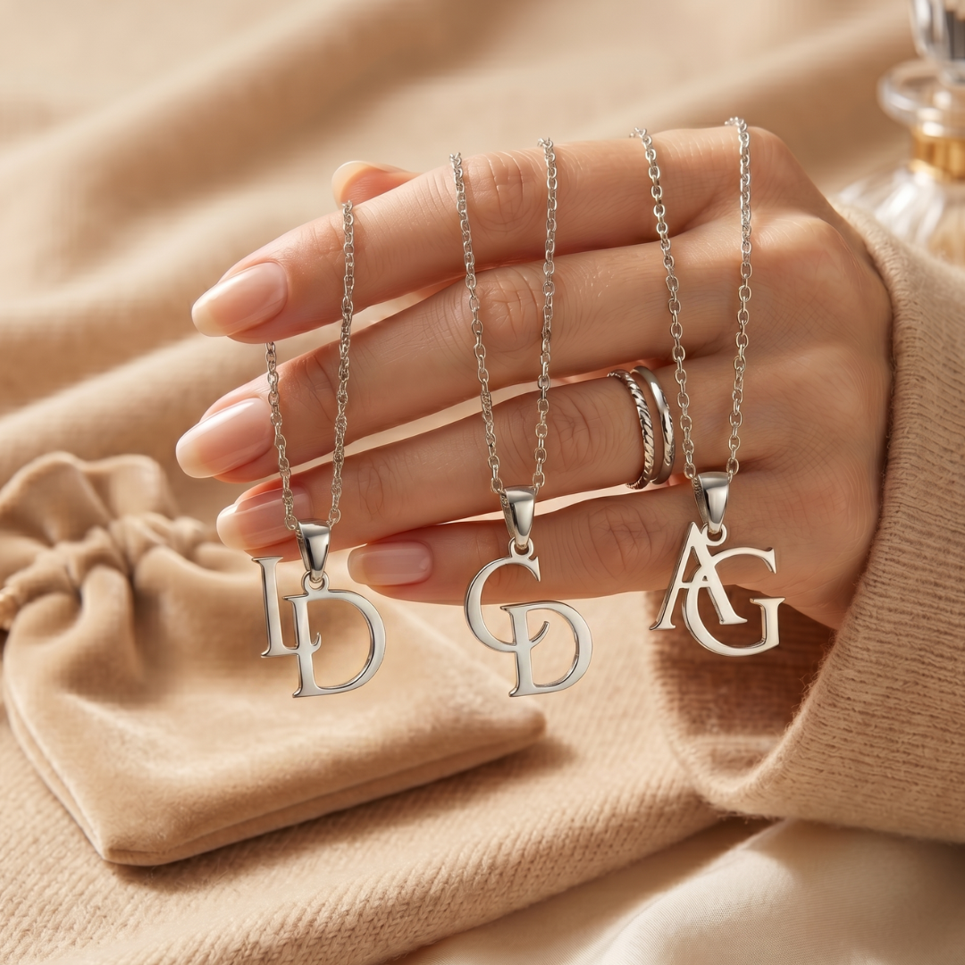 Together – Double Initial Necklace