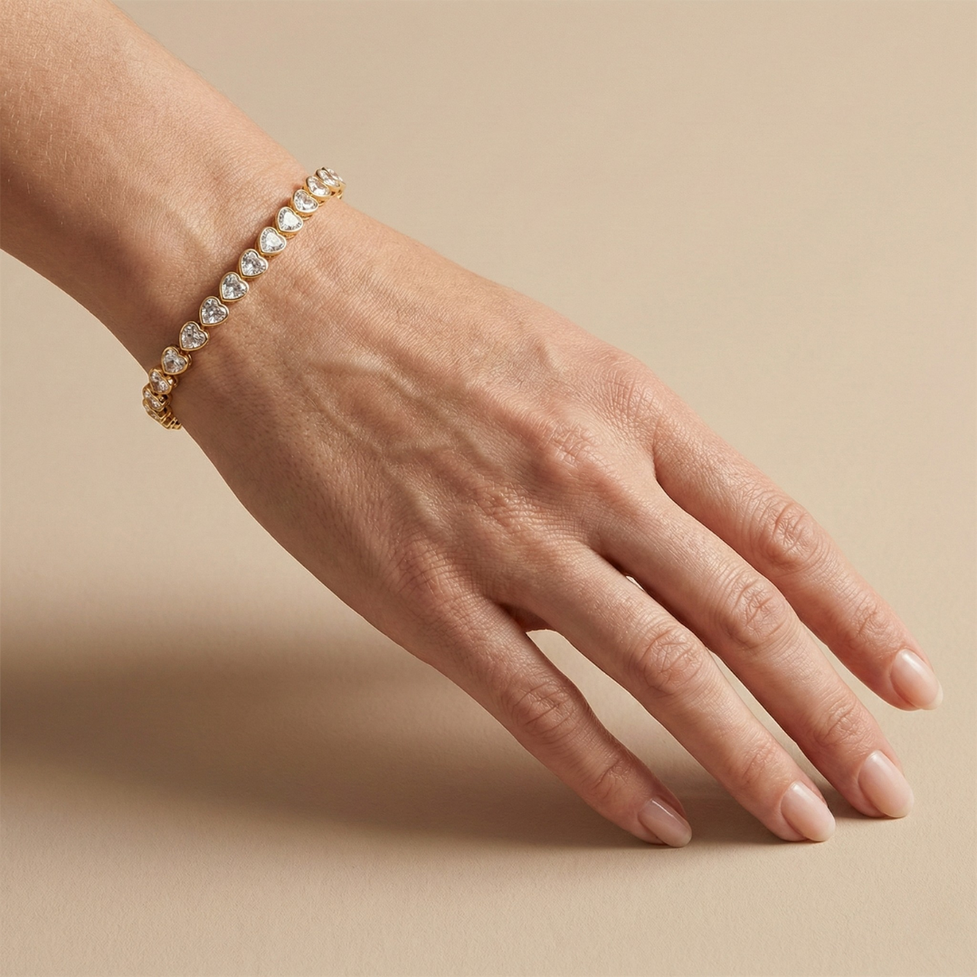 Amore - Armband mit Herzen