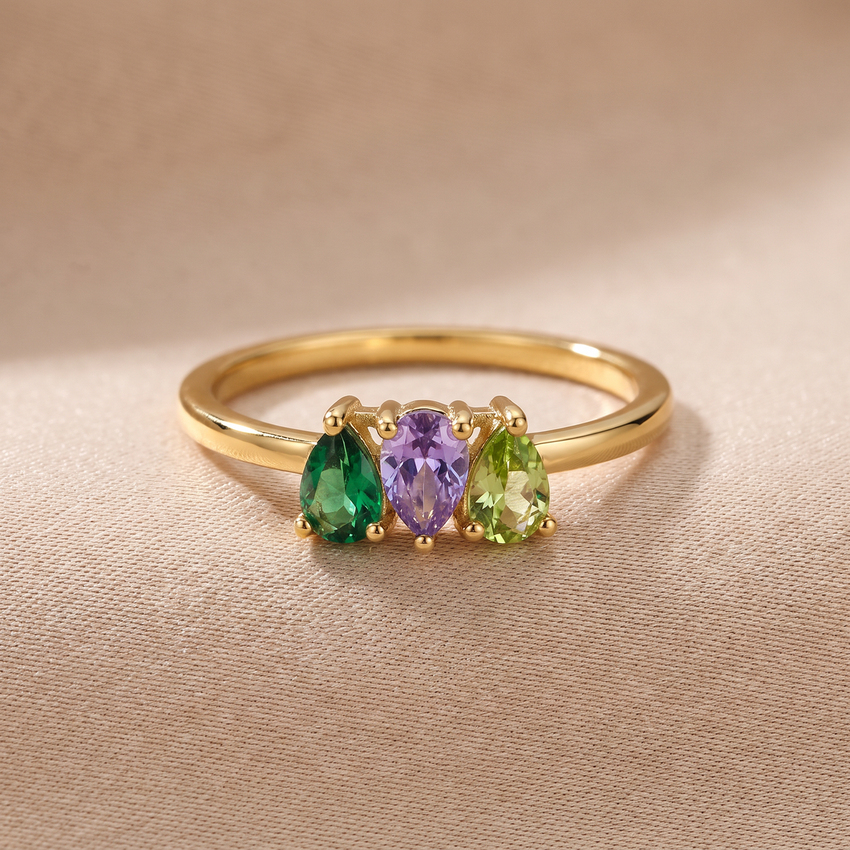 Ring mit mehreren Geburtssteinen - Birthela