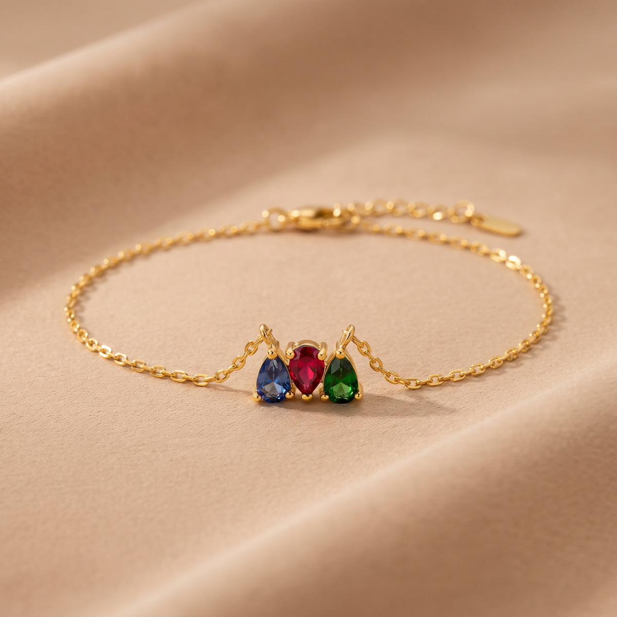 Armband mit mehreren Geburtssteinen - Birthela