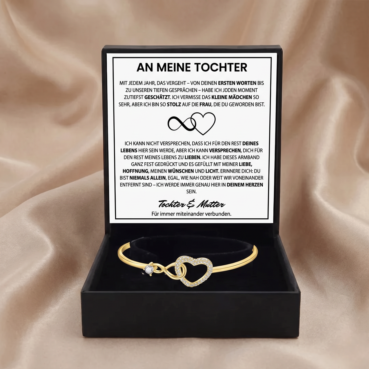 To my daughter - Bracelet with card from mother