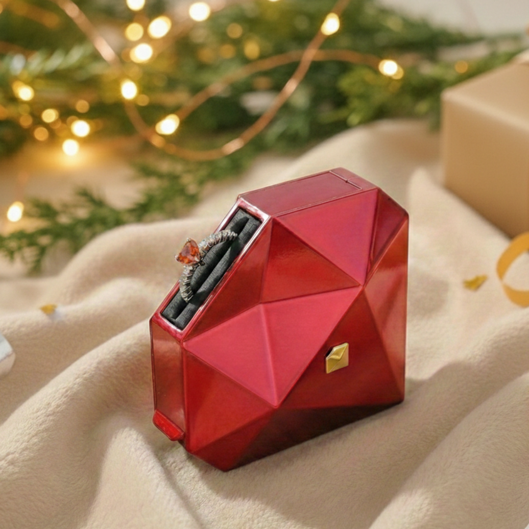 Herz Ringbox mit Flip Effekt
