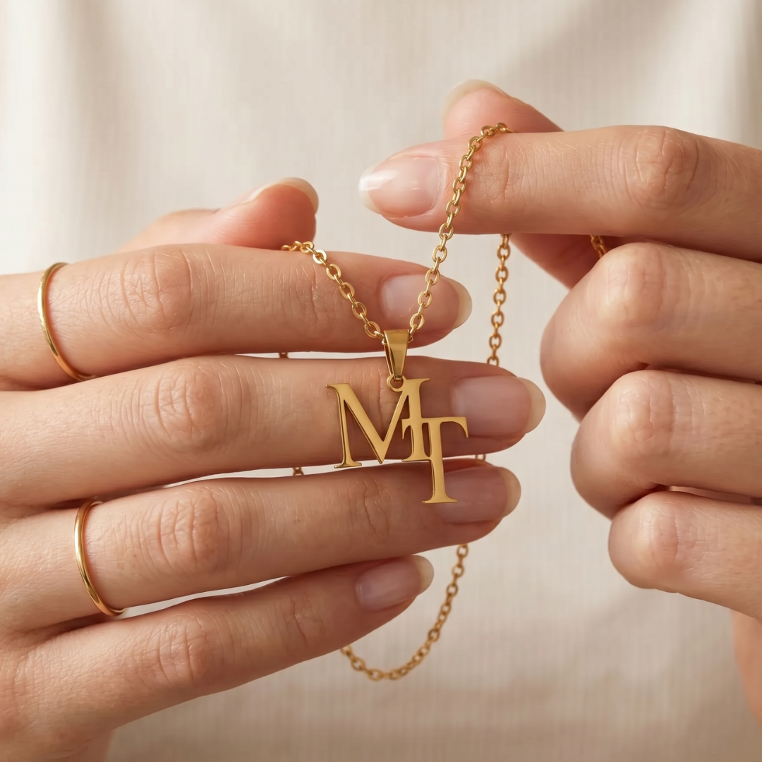 Together – Double Initial Necklace