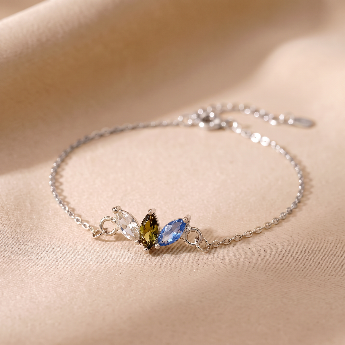 Armband mit 3 Geburtssteinen - Birthlia
