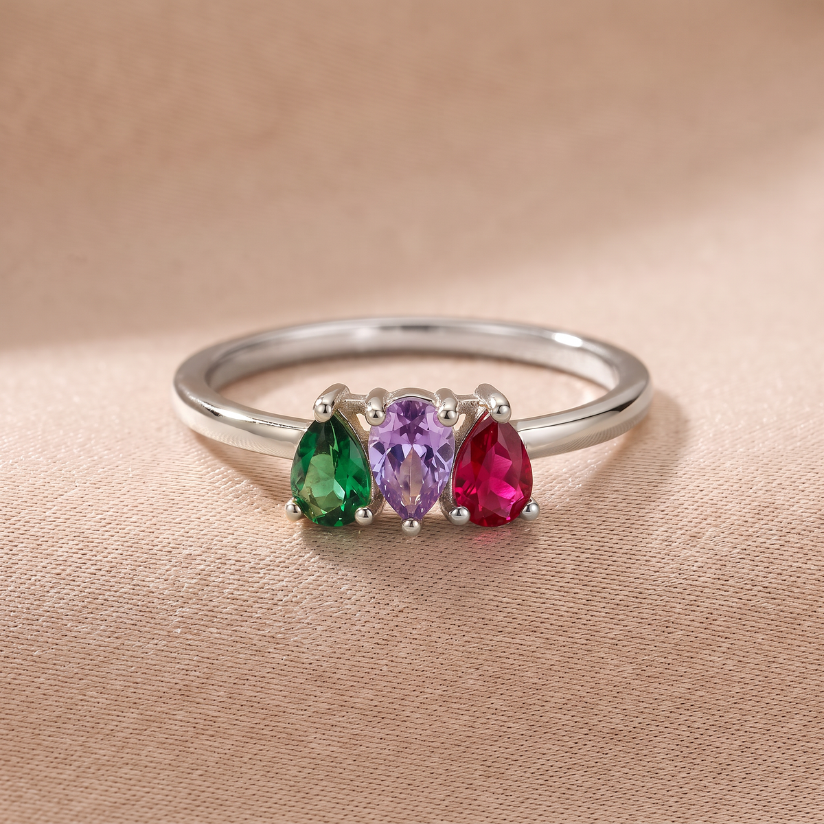 Ring mit mehreren Geburtssteinen - Birthela